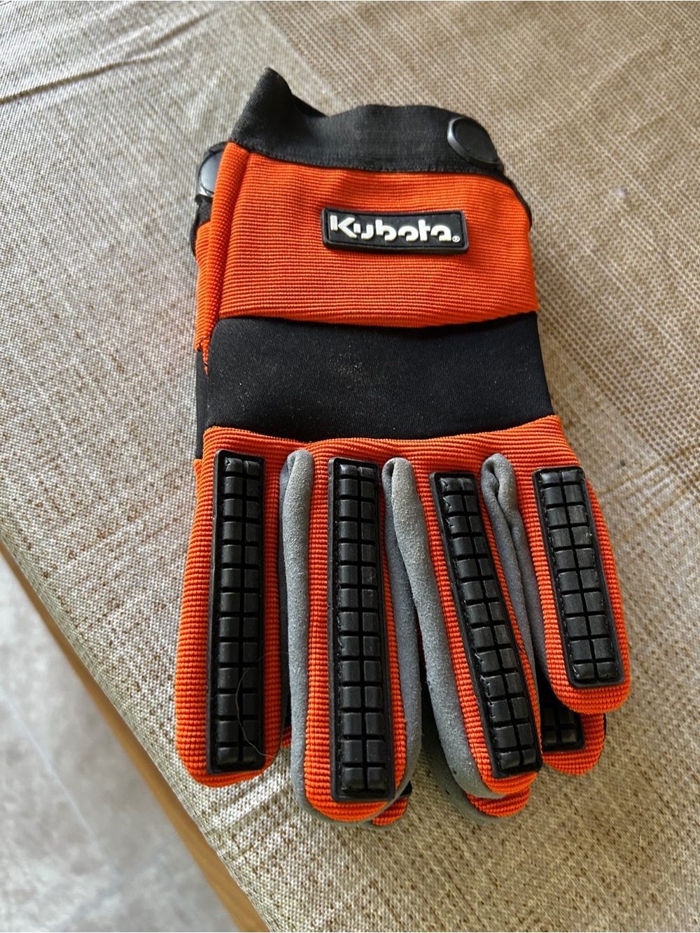 Kubota Orange & Black Work Gloves